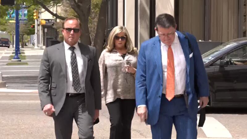 Bart Reagor arrives at Amarillo federal courthouse on April 26, 2021.