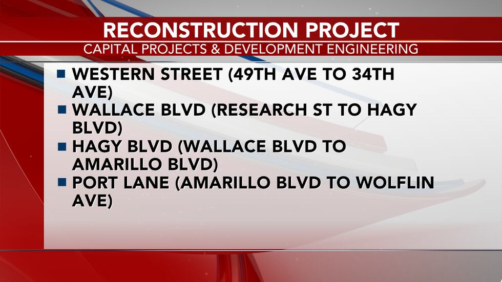 Reconstruction will focus on Western Street from 49th Ave to 34th Ave. Wallace Blvd from...