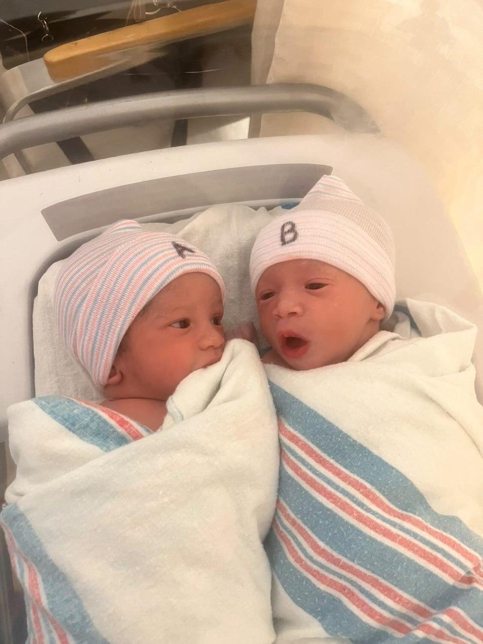 Fraternal twins Jose III and A-ria share the same birthday as their parents, Jose Ervin, Jr....