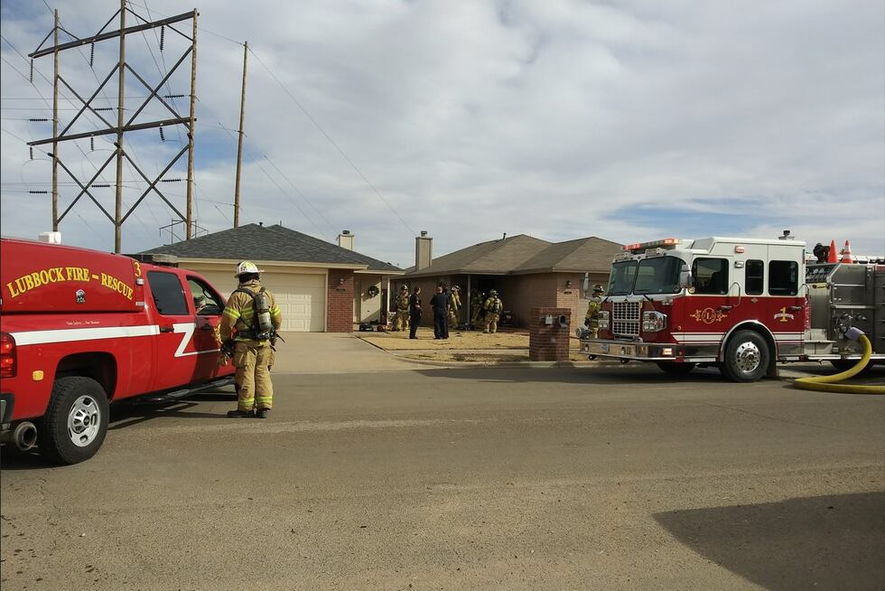 South Lubbock fire and domestic disturbance