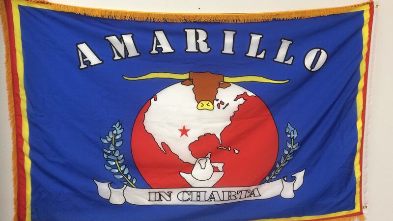 This is a replica of the official Amarillo flag. (Source: Arts in the Sunset)