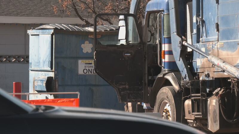 The man was sleeping inside a dumpster when it was picked up and dumped into the garbage...