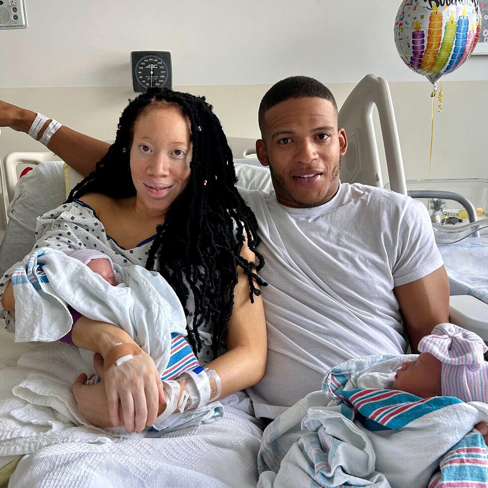 Fraternal twins, Jose III and A-ria share the same birthday as their parents, Jose Jr. & Scierra.