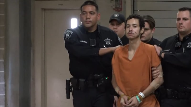 Omar Soto-Chavira arrives at the Lubbock County Detention Center on Wednesday, July 21, 2020,...