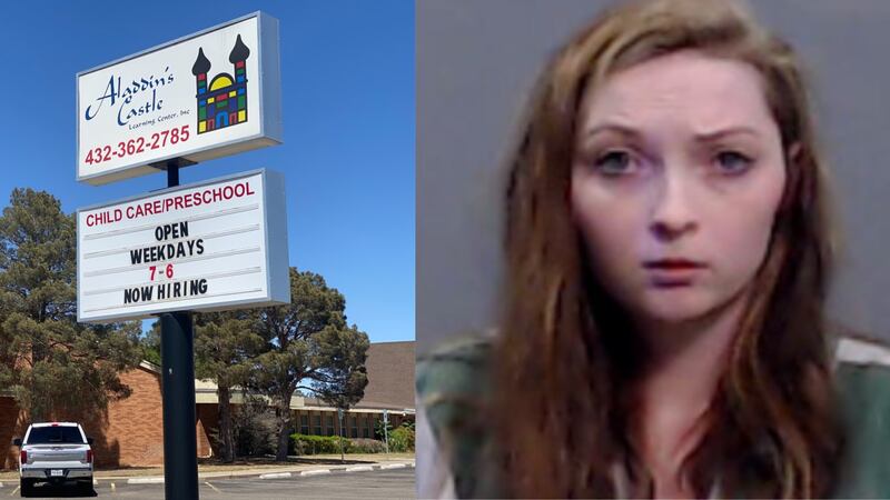 Sara Micaela Middleton, an employee at Aladdin’s Castle Learning Center, was arrested Thursday...